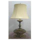 37" x 20" Brass Lamp