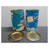 (2) Empty Ice-Foe Cans W/ Lids