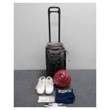 Travel Bowling Bag W/ Wheels Bowling Ball & More