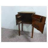 Cigar Cabinet Dark Wood (12"x16"x26")