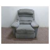 Grey/Blue Recliner (38"x32"x43")