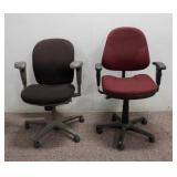 (2) Adjustable Office Desk Chairs