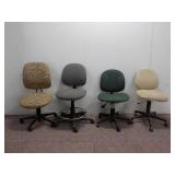 (4) Adjustable Office Desk Chairs