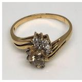 .41 CT Diamond Ring, Size: 7.5, w/15 Diamonds