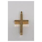 14k Gold Cross Pendant, Authentic