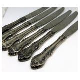 6 Silver Plated Dinner Knifes