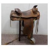 Vintage Saddle Kings of Texas Leather Horse Saddle