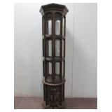 Plastic Display Hutch w/ Light  (1 Window Missing)