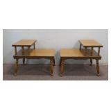 (2) Matching Wooden Side Tables