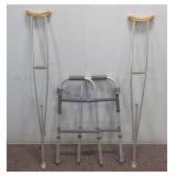 Vintage Crutches w/  Assistive Walker