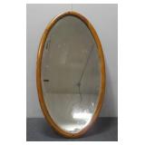 Long Oval Framed Wall Mirror