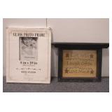 Glass Photo Frame & Live Well Decor