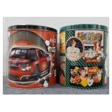 (2) Large Coca Cola Popcorn Tins