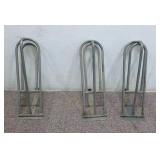 (3) Mountable Saddle Racks 25" x 8"