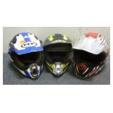 (3) Dirt Bike Helmets