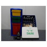 3-Drawer Organizer w/ Seashells, First Aid Kit