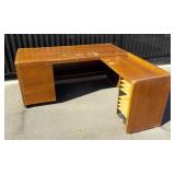 Wooden Desk w/ Side Attachment