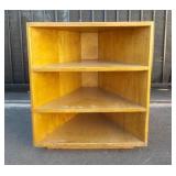 3 Tier Wooden Corner Shelf  22" x 20" x 25"