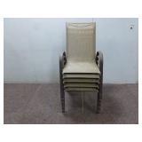 (5) Outside Patio Chairs (18"x26"x37")