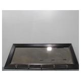 Dark Mahogany Mirror W/ Hangers (10"x32")