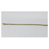 7" 14K Yellow Gold Herringbone Bracelet