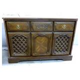 Vintage Stereo Cabinet w/ Record Player, 8-Track