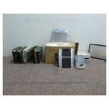 Box of Hanging File Folders, Protectors, & More
