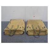 (2) Vintage Padded Travel Bags