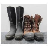 (2) Pairs of Mens Boots