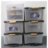 Assorted Plastic Storage Containers