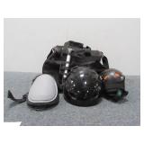Adidas Bag w/ Helmet, Knee Pads, and Bike Pump
