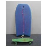 ManoSlick Boogie Board w/ Penny Skateboard