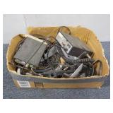 Box of Vintage Radios w/ Accessories