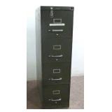 4 Drawer Metal Filing Cabinet - 15" x 28" x 52"