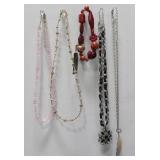 (4pc.) Cookie Lee Costume Necklaces w/ Bracelet