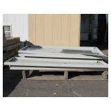 Pallet of Contiguous Metal Shelving