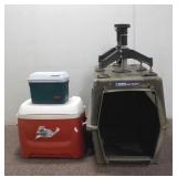 Pet Carrier, Coolers, & Table Supports