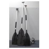 Bike Rack and (3) Plastic Boat Paddles