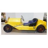 Yellow Plastic Classic Car Pedal Car