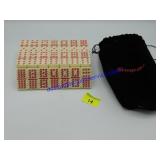 Snap-on Domino Set w/ Velvet Bag