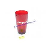 Lot of 4 Red Snap-on Drink Glasses