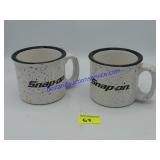 Pair of Heavy Snap-on Coffee Mugs