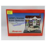 Snap-on 1950s Winter Scene Diorama w/ 55 Chevy Trk