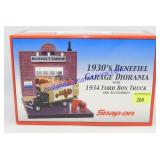 Snap-on 1930s Benefiel Garage Diorama w/ 34 Ford