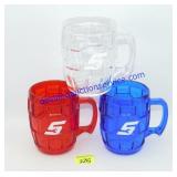 Lot of 15 Red/White/Blue Snap-on Plastic Mugs
