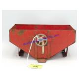 Red Metal Gravity Wagon w/out Running Gear