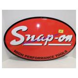 Red Snap-on Tin Sign 24x15