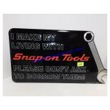 Black w/ Wrench Snap-on Tin Sign