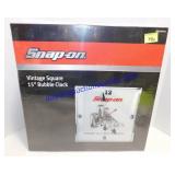 Snap-on 15" Vintage Square Bubble Clock
