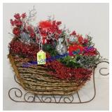 Decorative Holiday Sleigh (14 x 10)